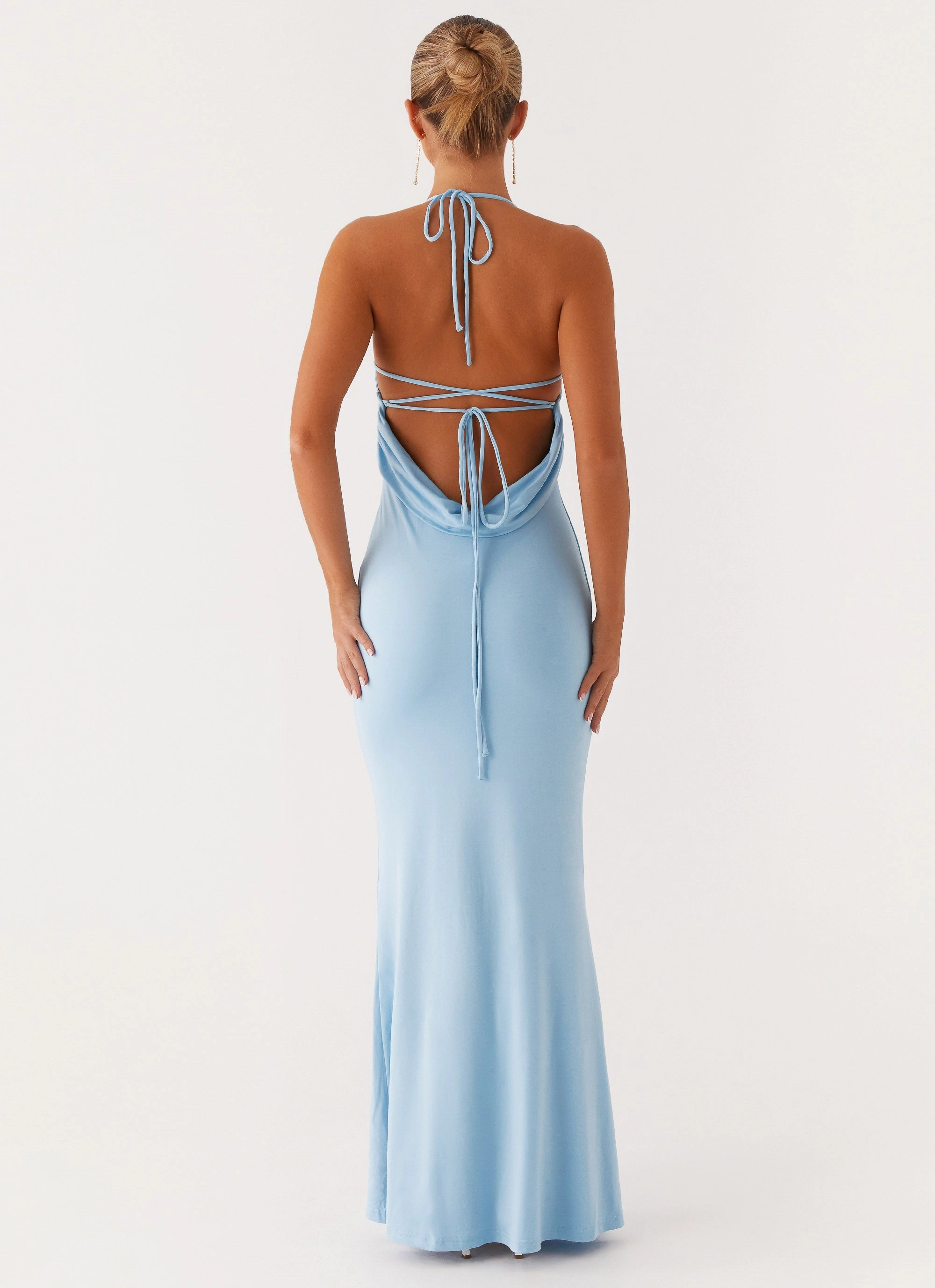 Talk About Us Maxi Dress - Blue Cool Simplicity
