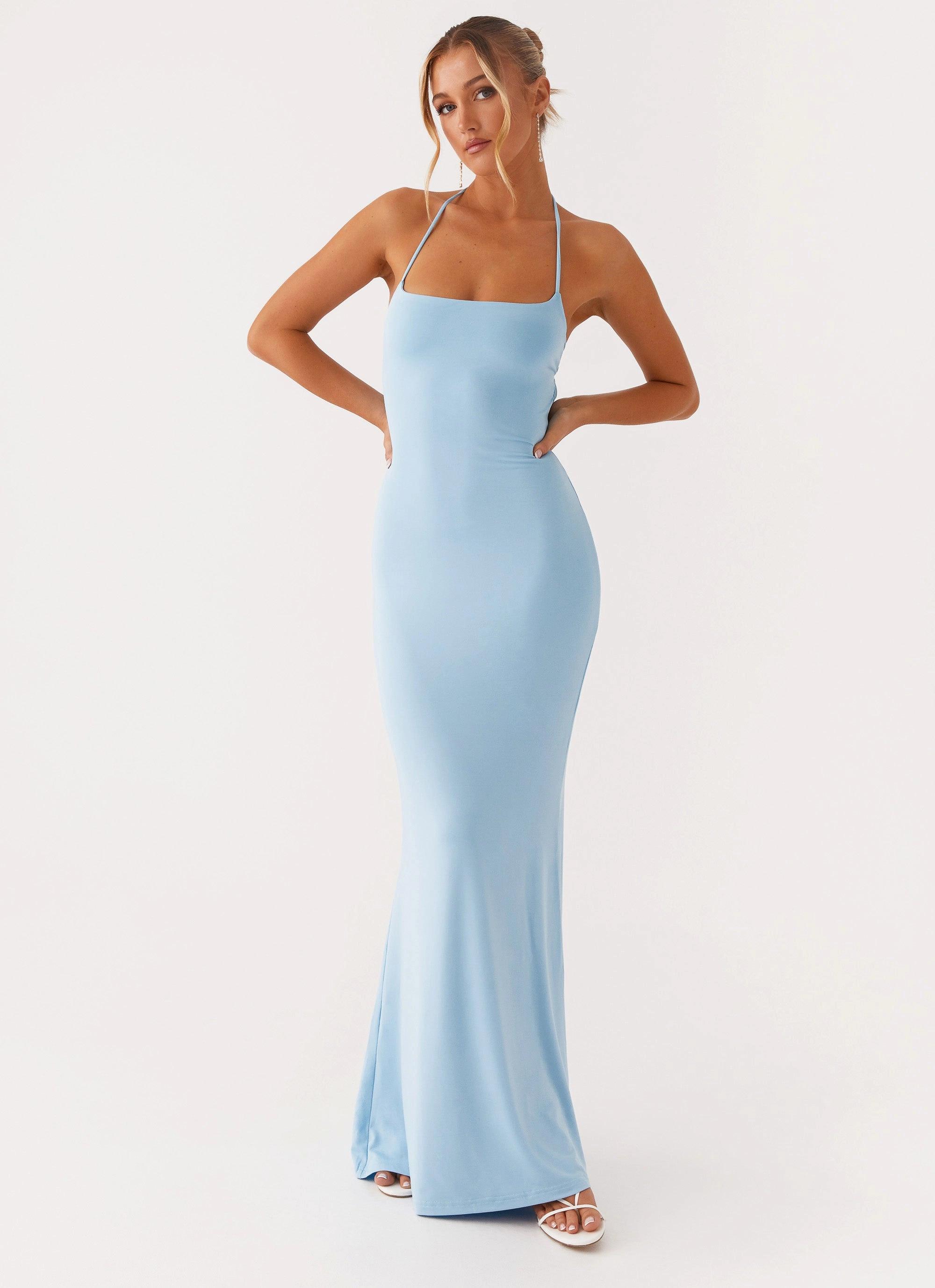 Talk About Us Maxi Dress - Blue Travel Ready