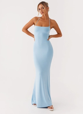 Talk About Us Maxi Dress - Blue Travel Ready