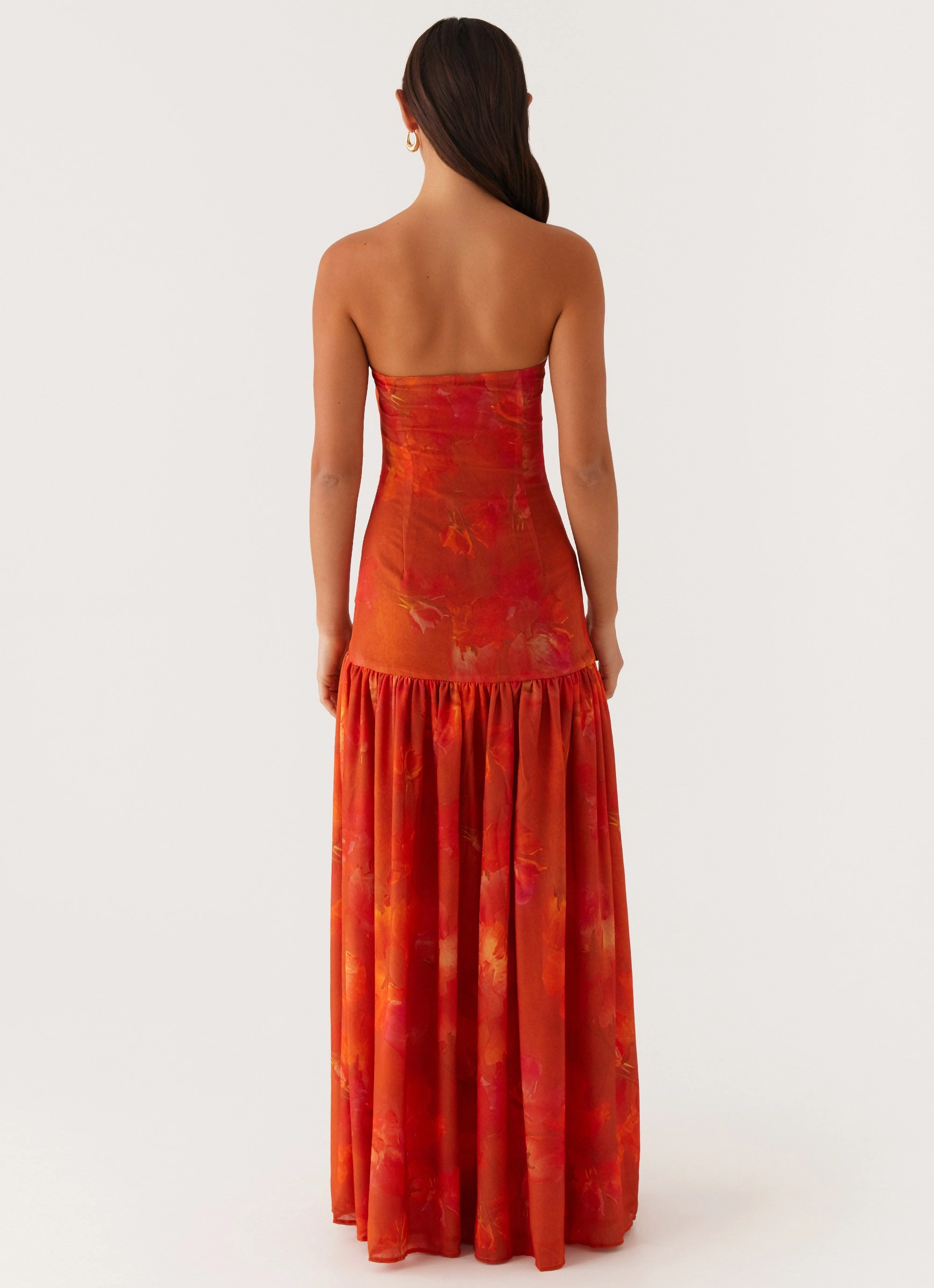 Eden Strapless Maxi Dress - Amber Wrinkle-Resistant garden wedding