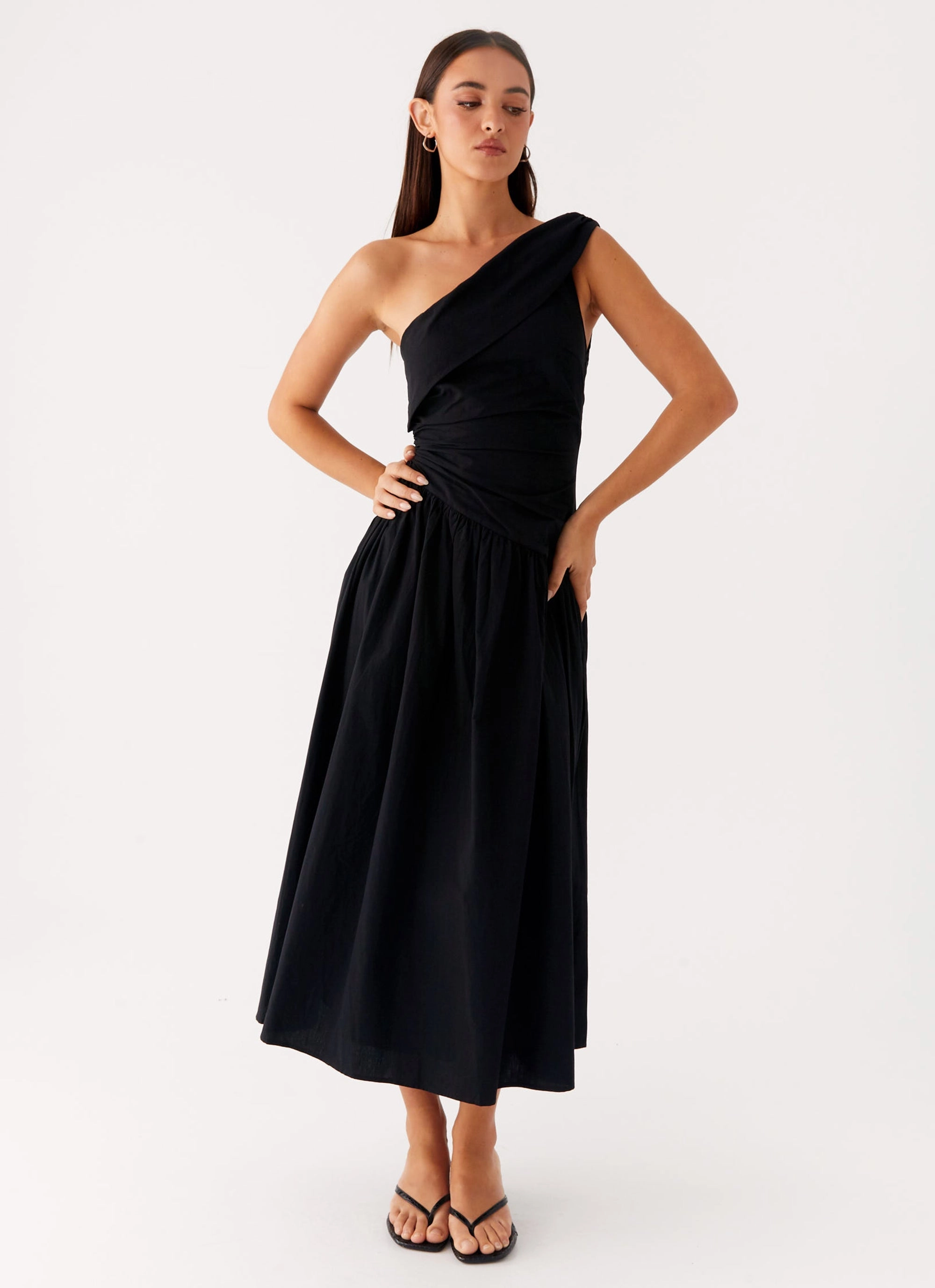 Shade Soft Janessa Midi Dress - Black