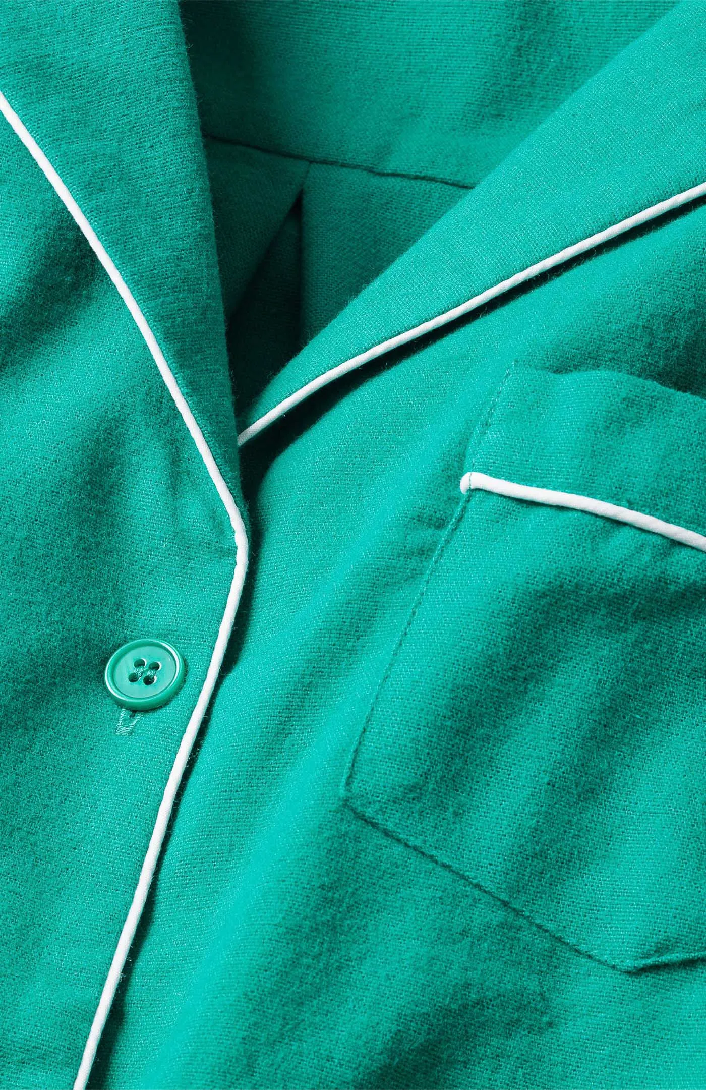 Lazy Lion | Green Loungewear Set with White Details | 100% Cotton