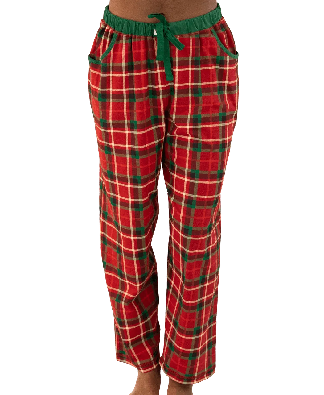 Lazyone Women's Christmas Plaid Regular Fit PJ Pant
