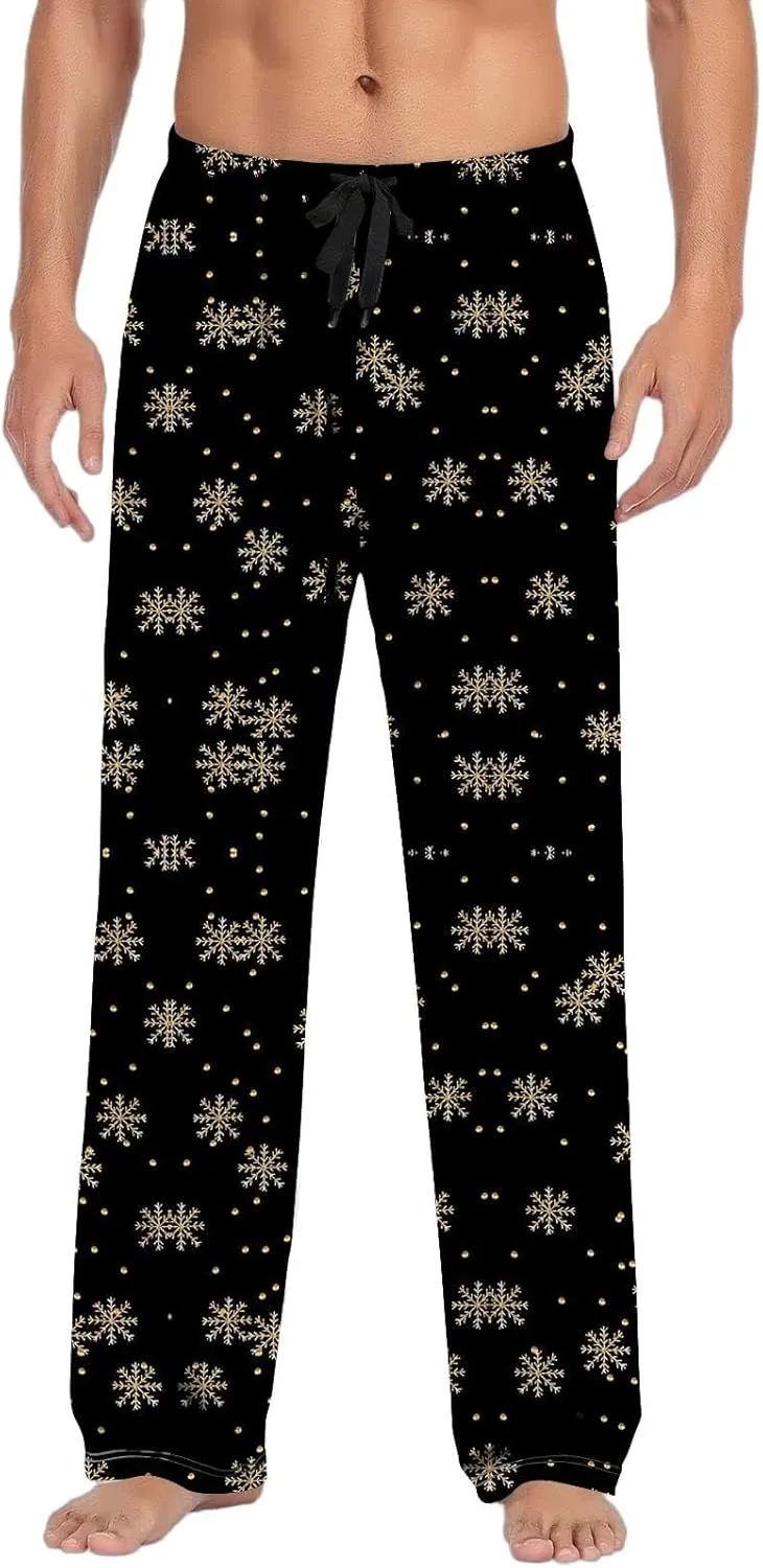 LCMTWX Pajama Bottoms for Men Women Pajama Pants with Drawstring and Pockets Sleep Bottoms Pajamas with Pockets Big and