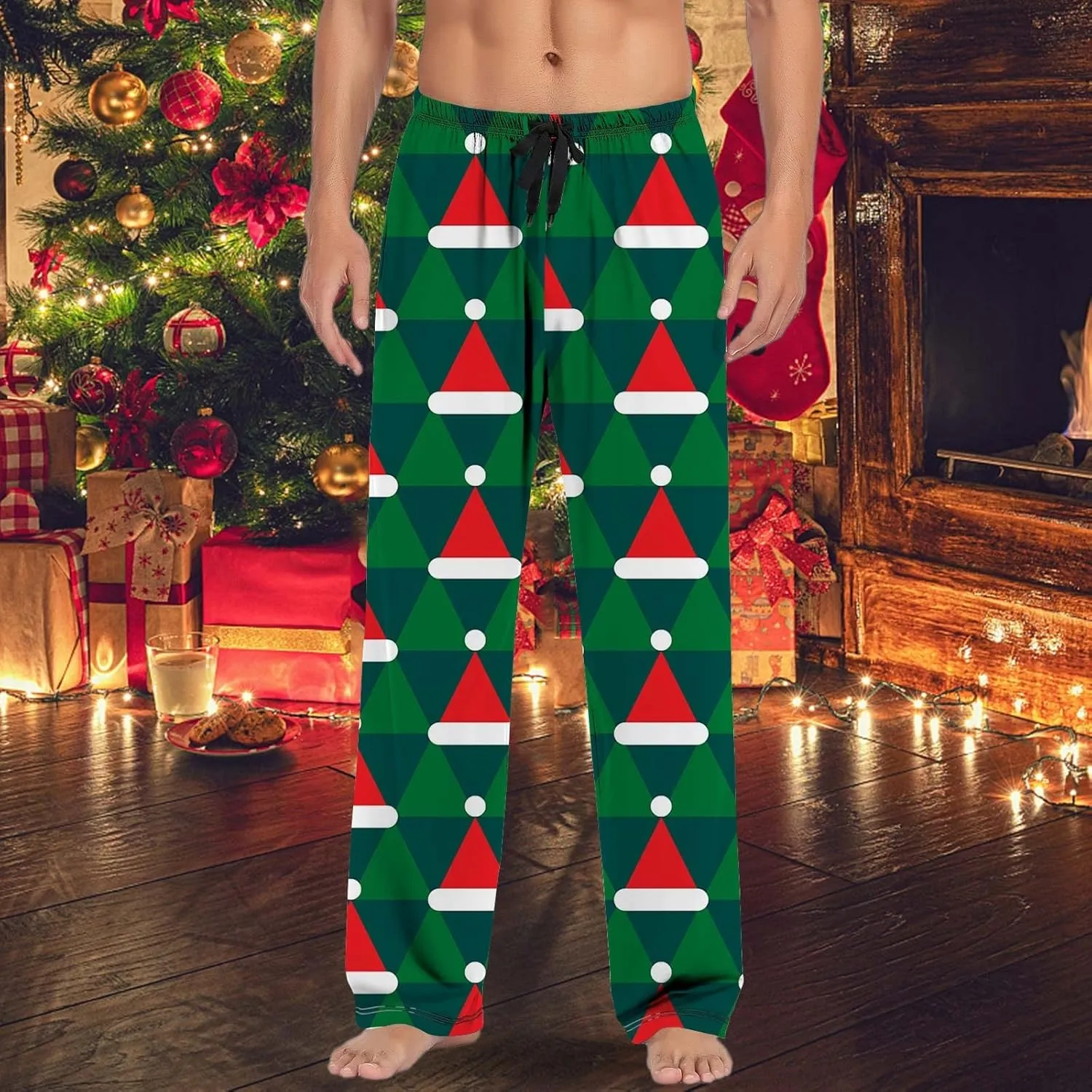 LCMTWX Pajama Bottoms for Men Women Pajama Pants with Drawstring and Pockets Sleep Bottoms Pajamas with Pockets Big and