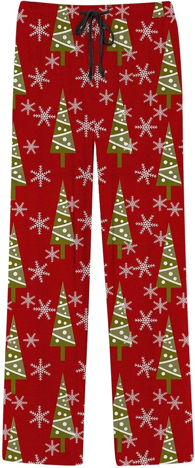 LCMTWX Pajama Bottoms for Men Women Pajama Pants with Drawstring and Pockets Sleep Bottoms Pajamas with Pockets Big and