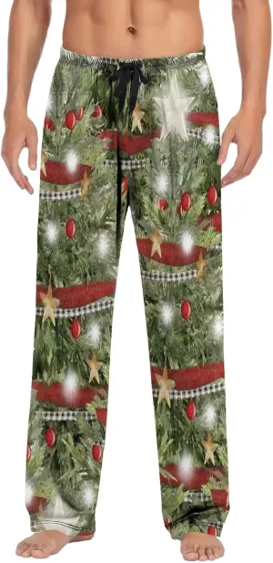 LCMTWX Pants for Men Pajama Pants with Drawstring and Pockets Men's Pajama Bottoms Men Pj Pants Flannel Pajama Halloween