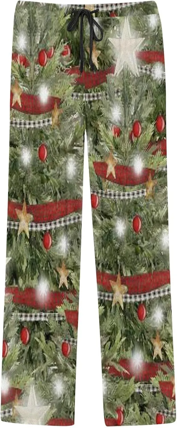 LCMTWX Pants for Men Pajama Pants with Drawstring and Pockets Men's Pajama Bottoms Men Pj Pants Flannel Pajama Halloween