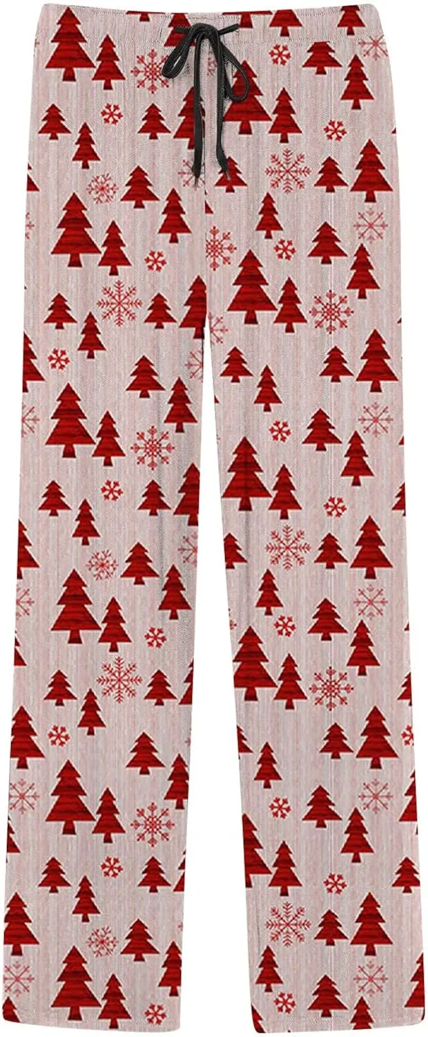 LCMTWX Pants for Men Pajama Pants with Drawstring and Pockets Men's Pajama Bottoms Men Pj Pants Flannel Pajama Halloween