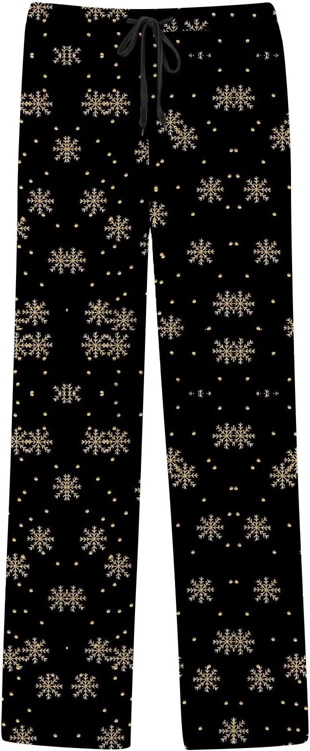 LCMTWX Pants for Men Pajama Pants with Drawstring and Pockets Men's Pajama Bottoms Men Pj Pants Flannel Pajama Halloween