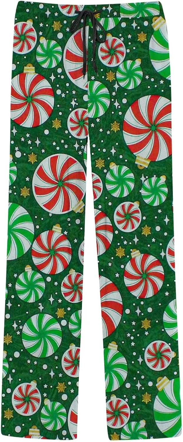 LCMTWX Pants for Men Pajama Pants with Drawstring and Pockets Men's Pajama Bottoms Men Pj Pants Flannel Pajama Halloween