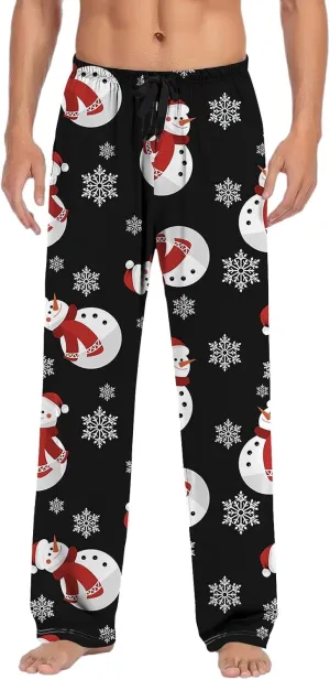 LCMTWX Pj Pants Casual Pants Pajama Pants with Drawstring and Pockets Men's Pants Christmas Pj Pants Mens Christmas Pajama