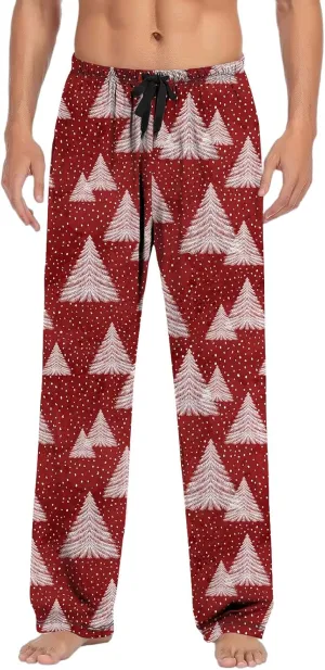 LCMTWX Pj Pants Casual Pants Pajama Pants with Drawstring and Pockets Men's Pants Christmas Pj Pants Mens Christmas Pajama