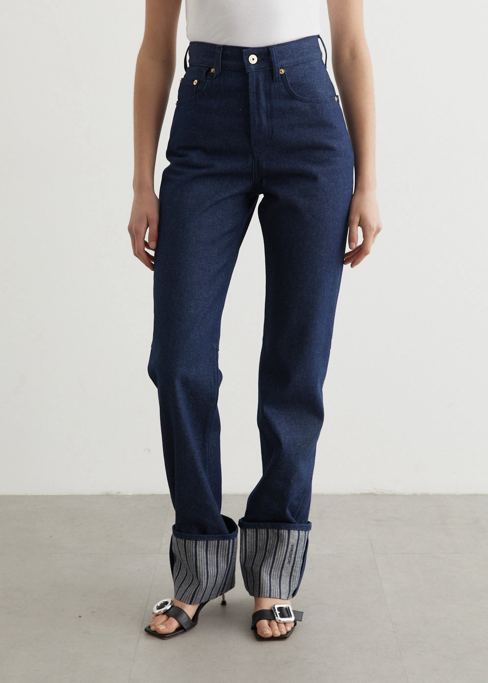 Daily Clothing Le De-Nimes Droit Jeans Non-Restricting