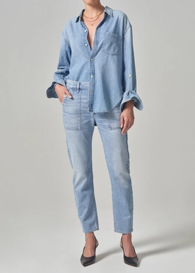Fashionable Waist Leah Cargo in Pinpoint