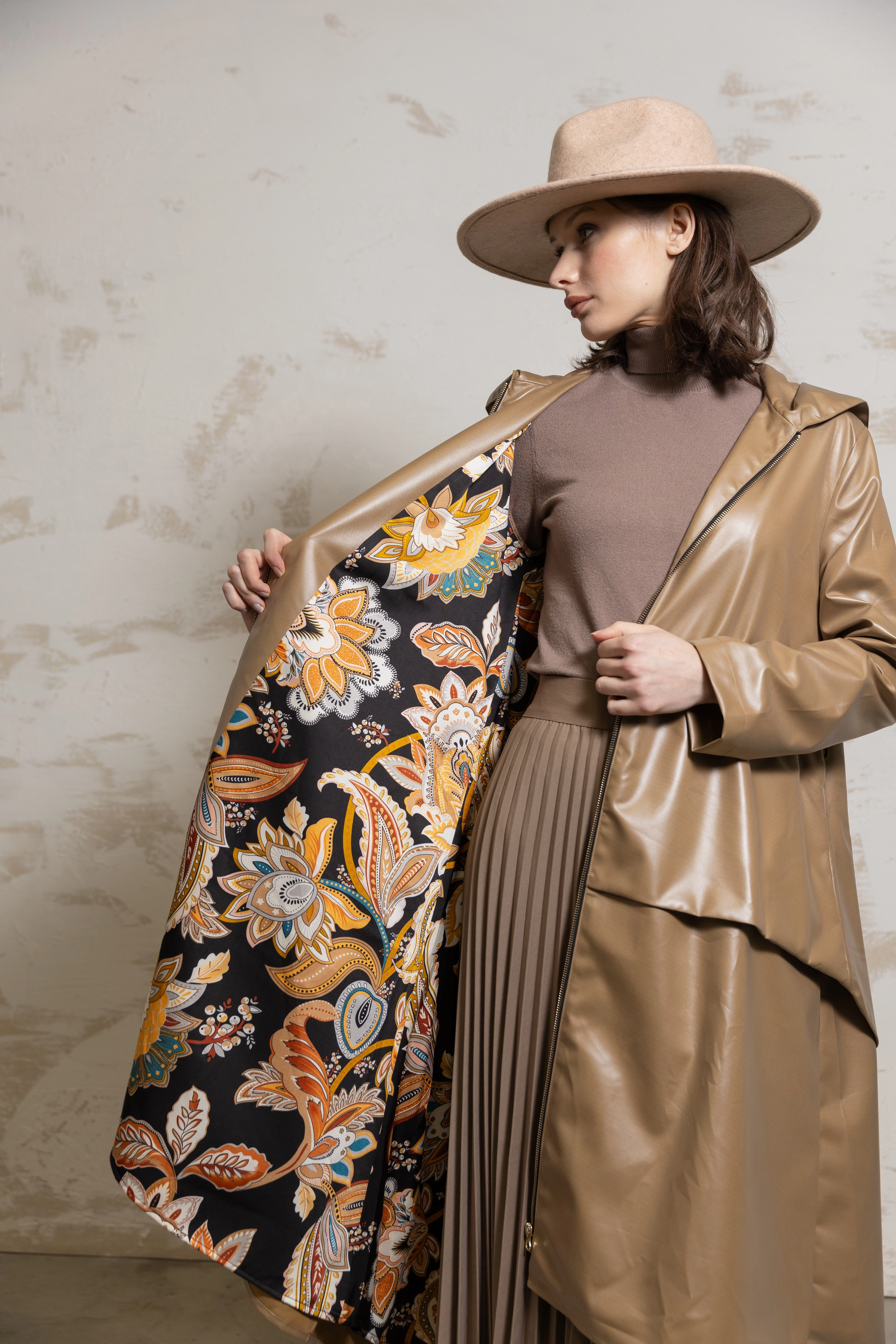 Noise Reducing Fabric Treatment Leila Coat