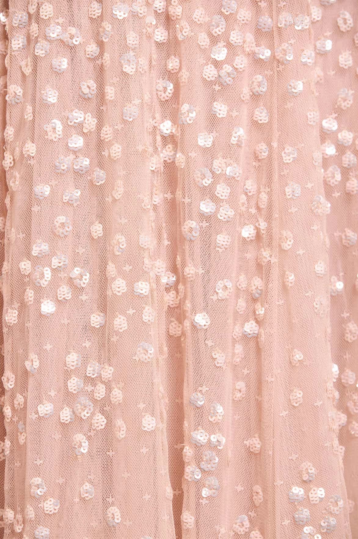 everyday staple Leila Dot V-Neck Ankle Gown