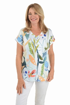 Lemonade V-Neck Short Sleeve Tee Airflow Vents