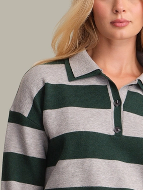 LENNON DOUBLE COLLAR RUGBY PULLOVER Quick Access Pockets Quick Dry Tech