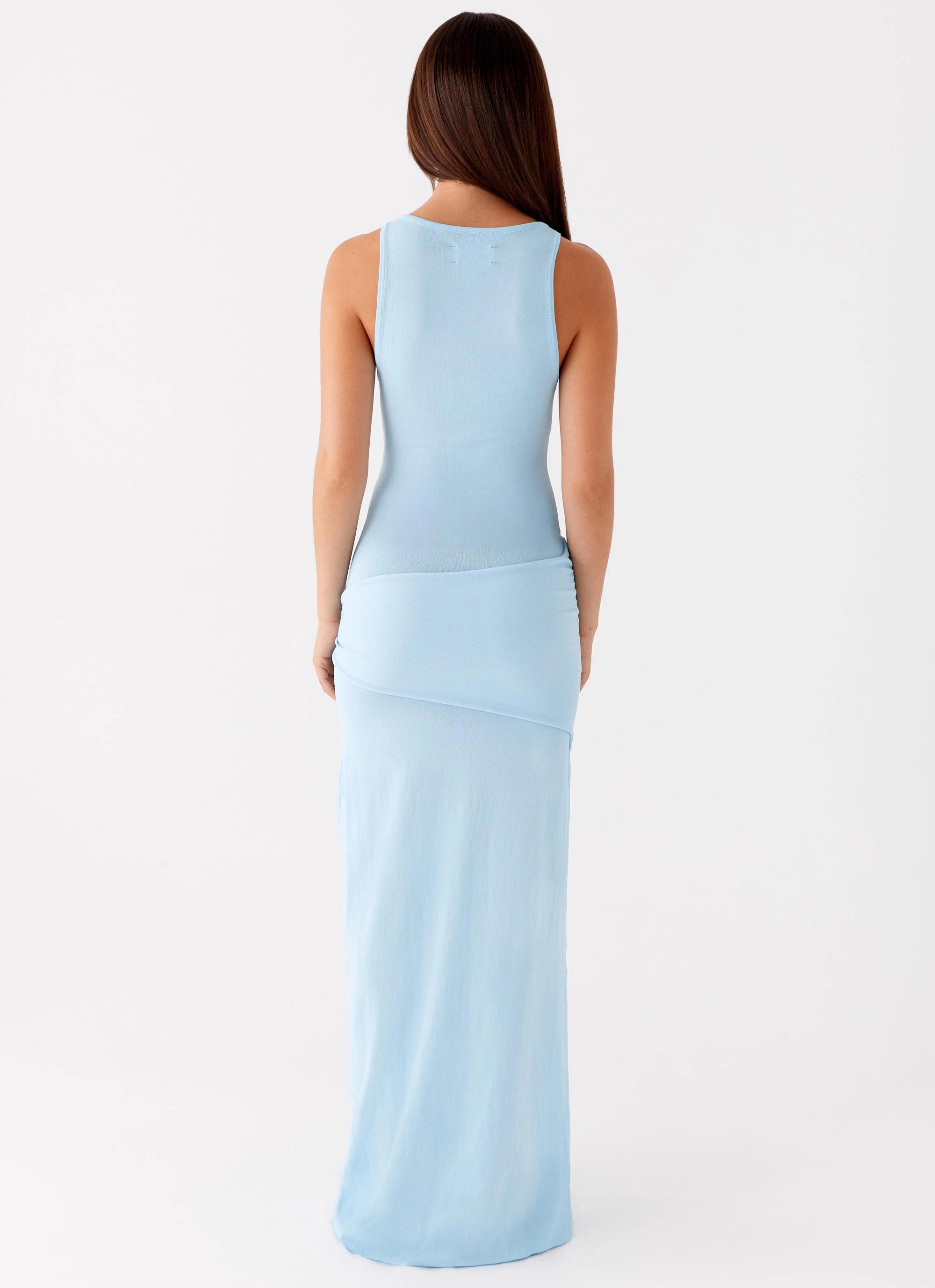 Leona Maxi Dress - Turquoise Buckle-Detail