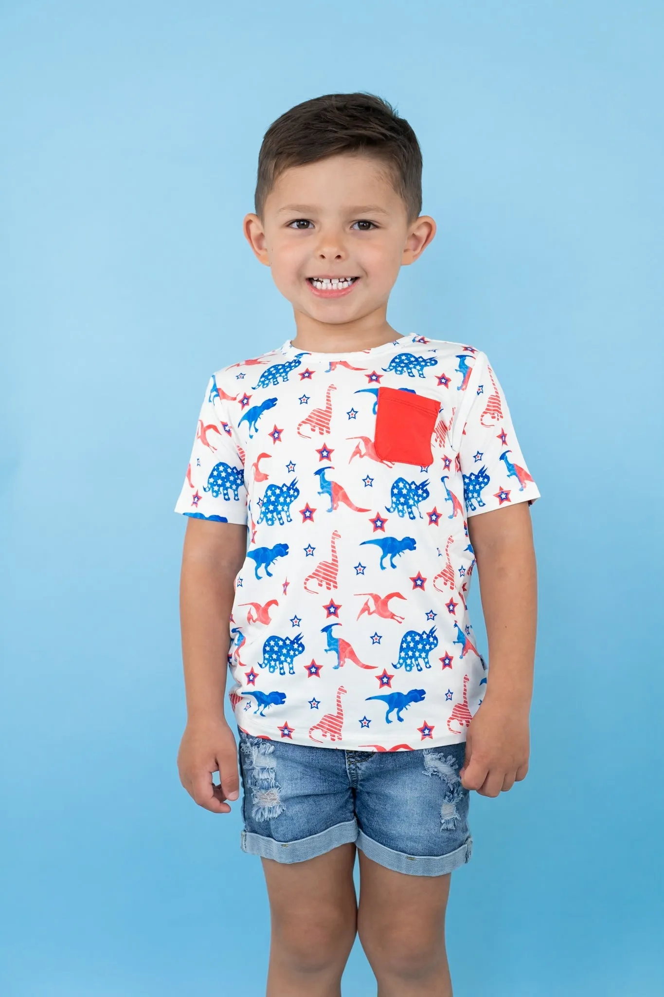 LET FREEDOM RAWR DREAM POCKET TEE
