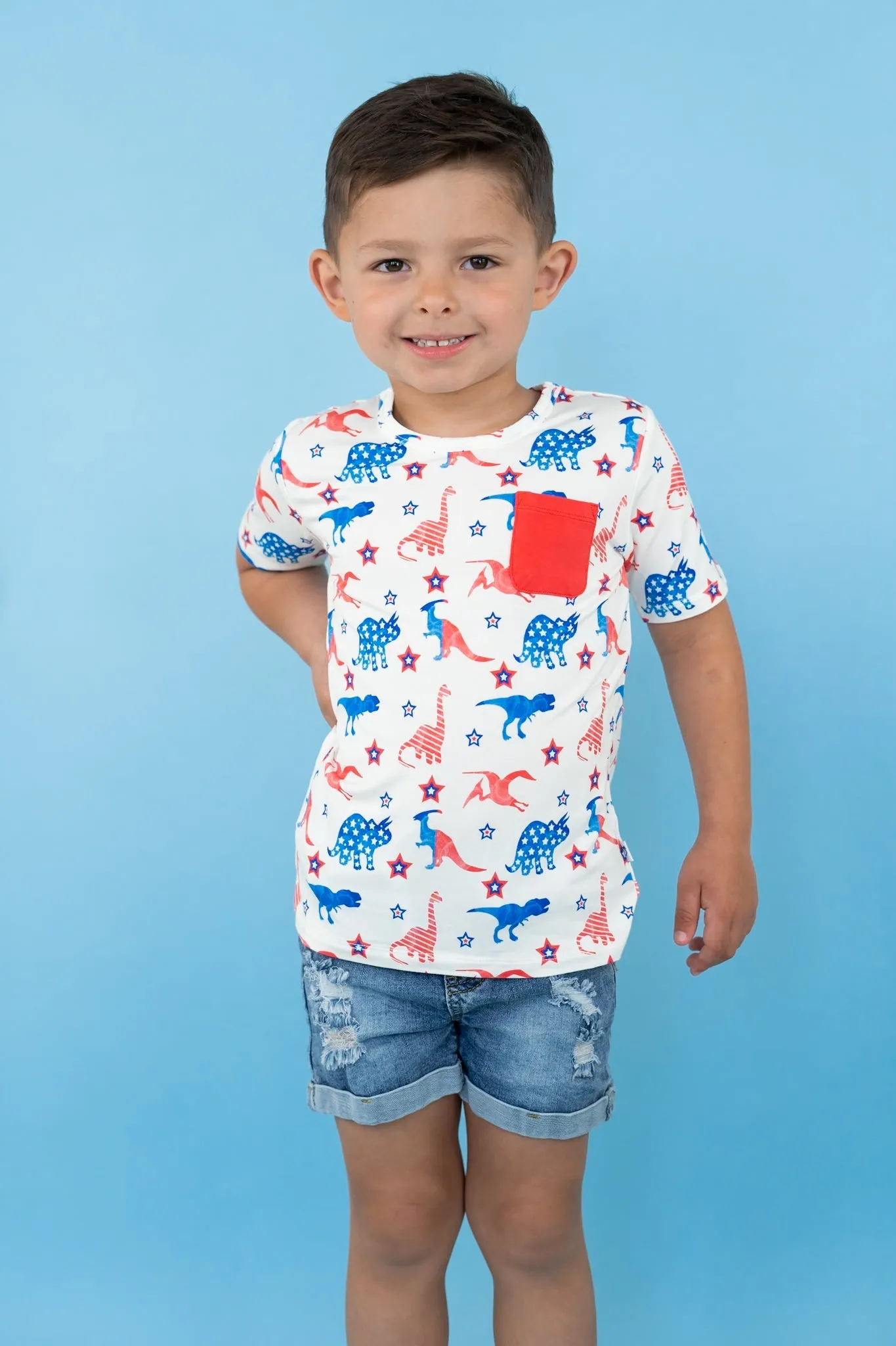 LET FREEDOM RAWR DREAM POCKET TEE