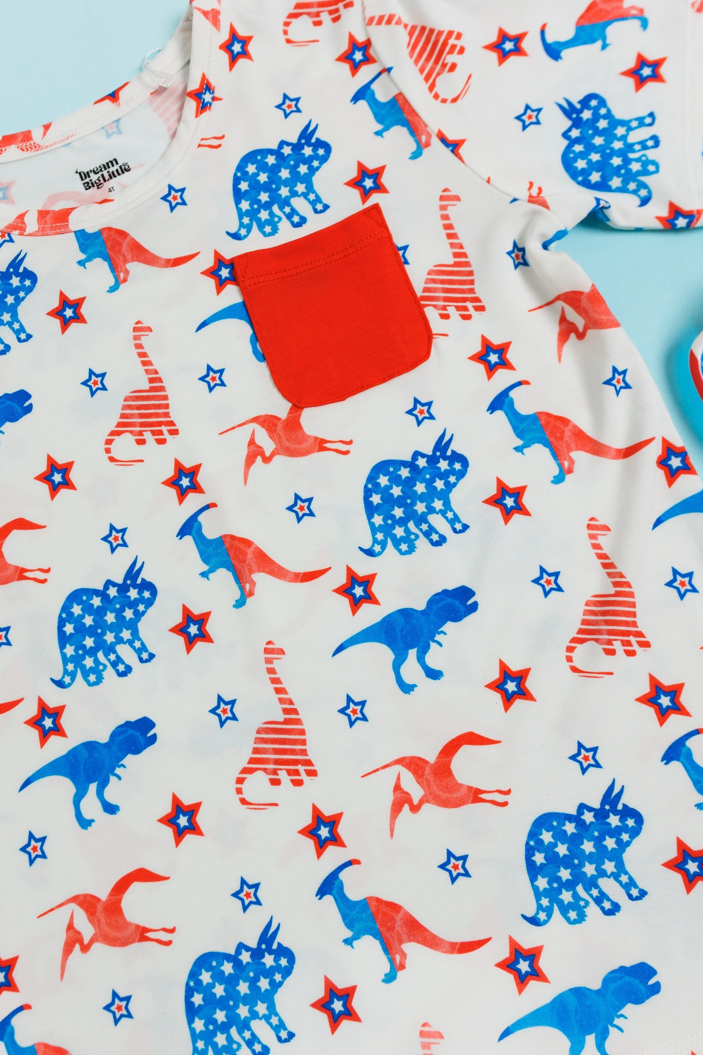 LET FREEDOM RAWR DREAM POCKET TEE