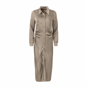 Office Casual Jolie satin dress [Final Sale]