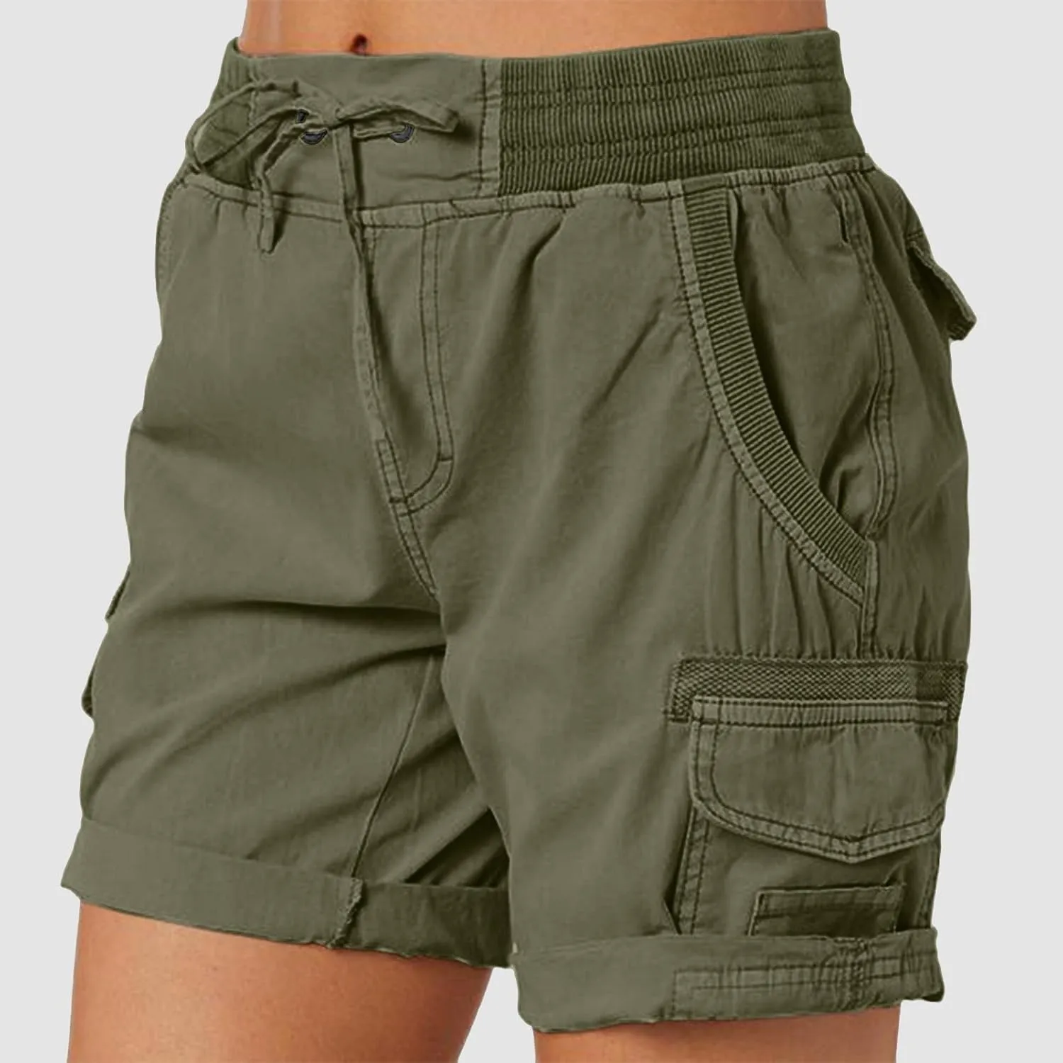 Lightweight Hiking Shorts Women Plus Size Summer Trendy Cargo Shorts Althletic Workout Bermuda Shorts with Pockets
