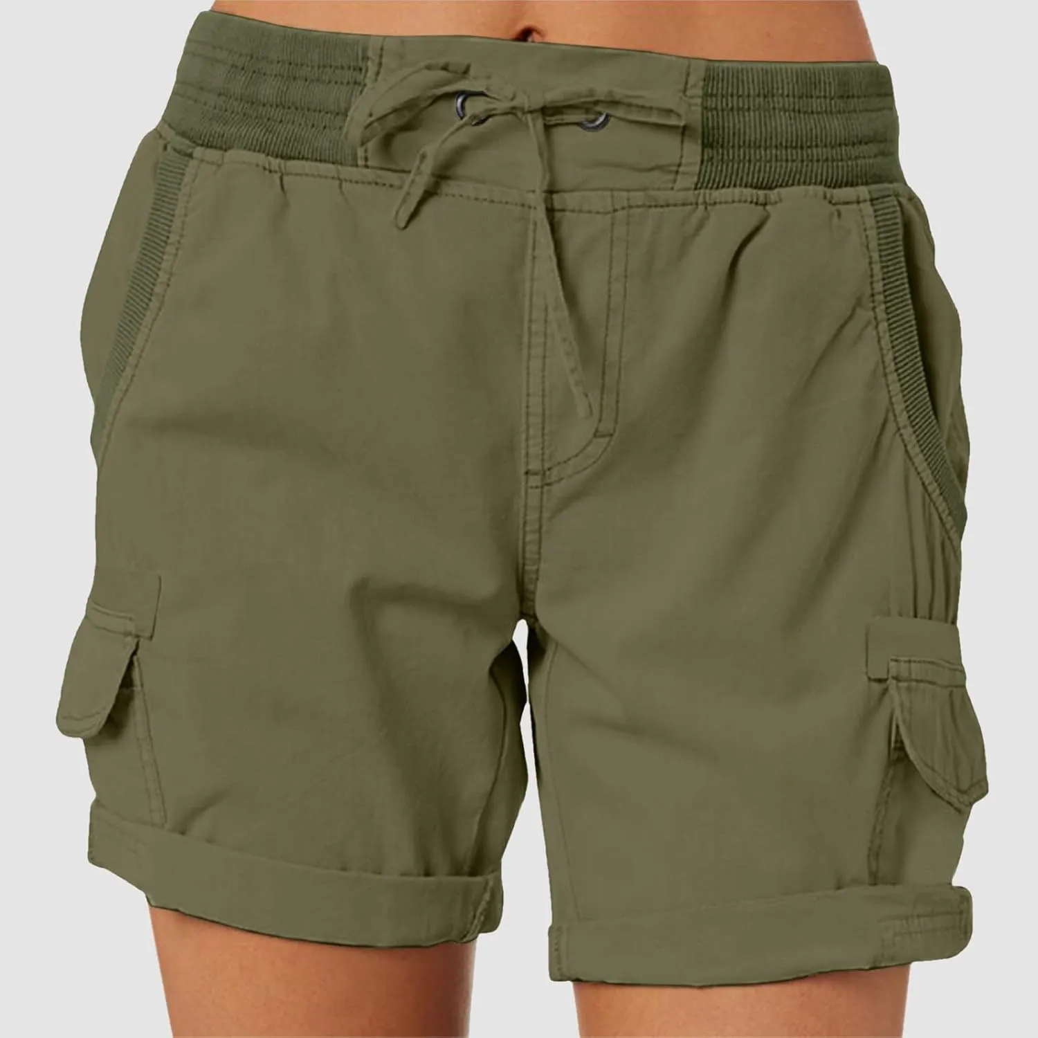 Lightweight Hiking Shorts Women Plus Size Summer Trendy Cargo Shorts Althletic Workout Bermuda Shorts with Pockets