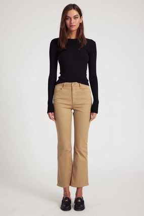 Form Fit Comfort Khaki 5 Pocket Ankle Flare Pants