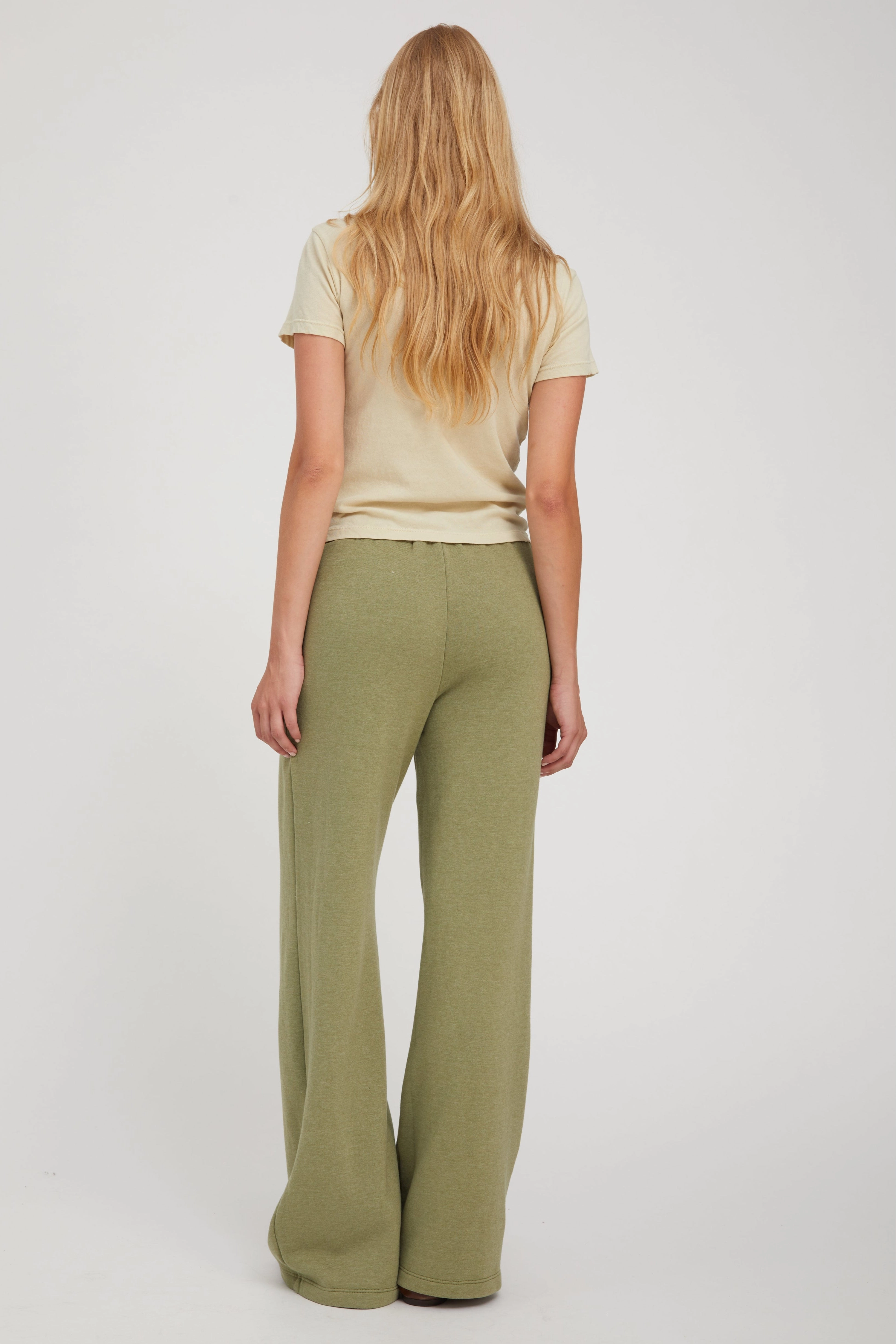 Pistachio Cotton Baby Tee Stretch waistband