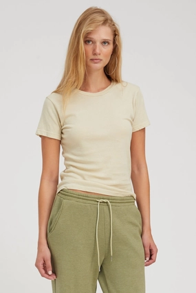 Pistachio Cotton Baby Tee Multi Panel Construction UVProtection