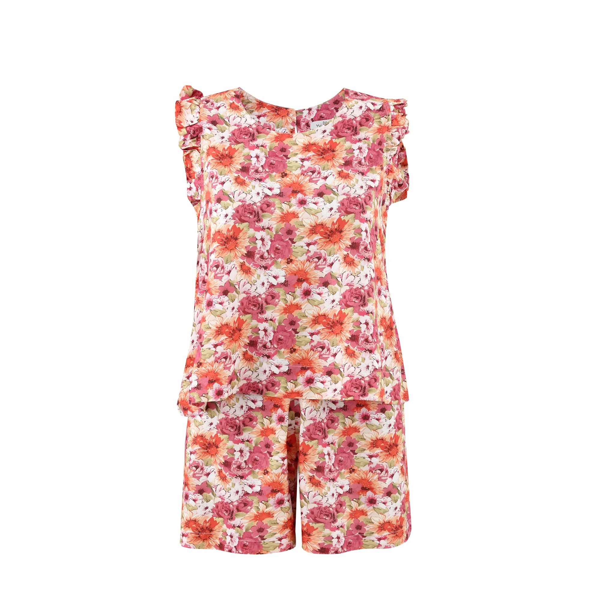 Lilac Flowers Short Set