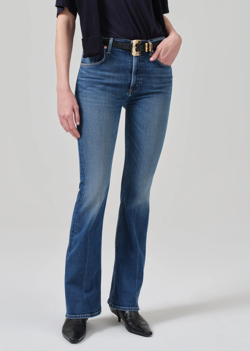 Lilah High Rise Bootcut 32.5" in Abalone Versatile Look