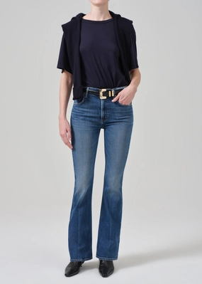 Eco Friendly Date Night Earthy Streetwear Fan Nature Lover Lilah High Rise Bootcut 32.5" in Abalone