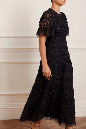 Light Shape Love Energy Lily Bloom Ankle Gown