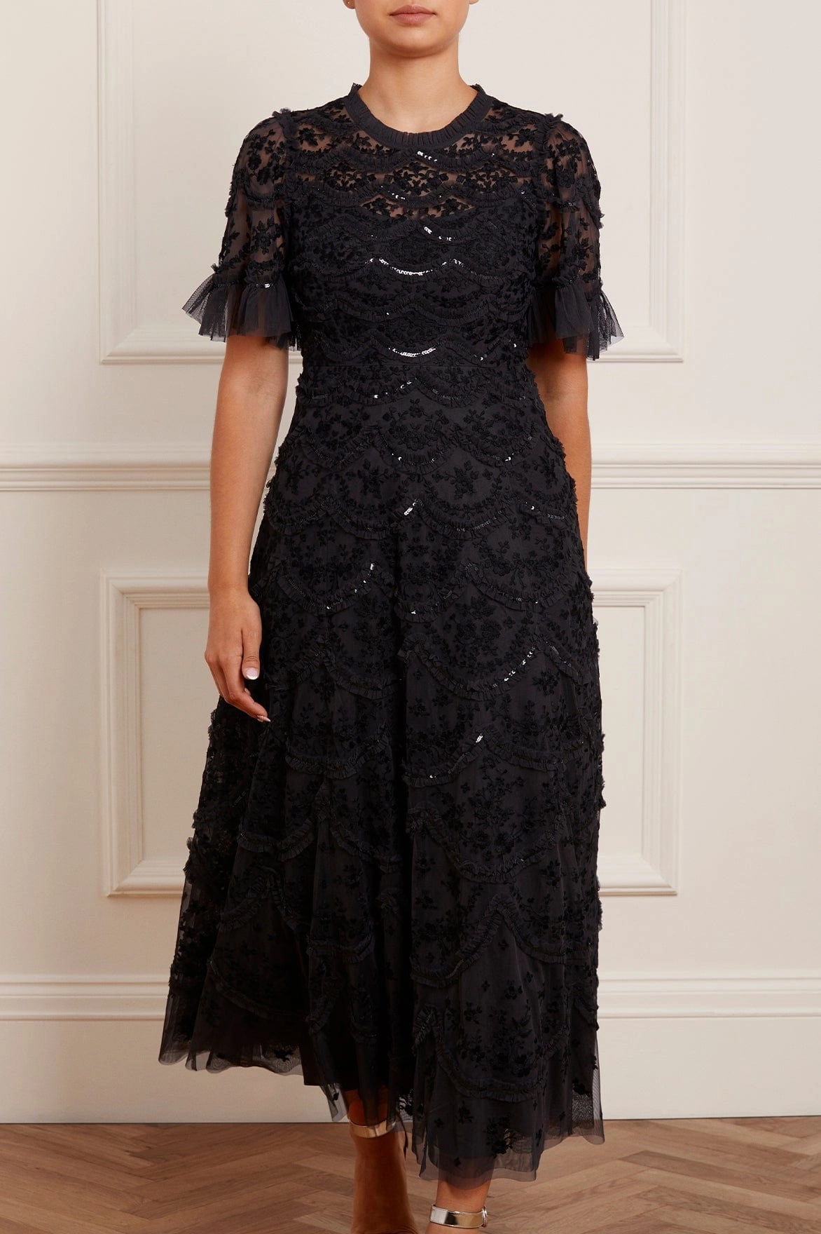 Lily Bloom Ankle Gown Cool Texture Effortless Style