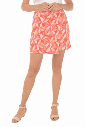 Eco friendly materials Body Motion Lily Dayglow UPF50 Wrap Front Skort