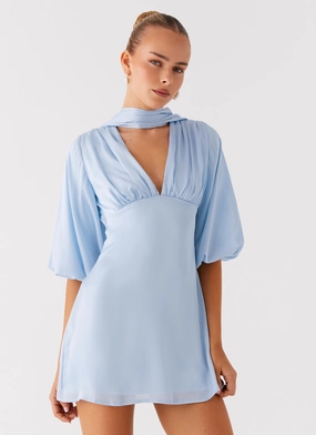 Smooth Flow Mary Mini Dress - Blue