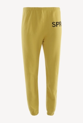 DoubleNeedle Stitching Limoncello Cotton Big Logo Sweatpants