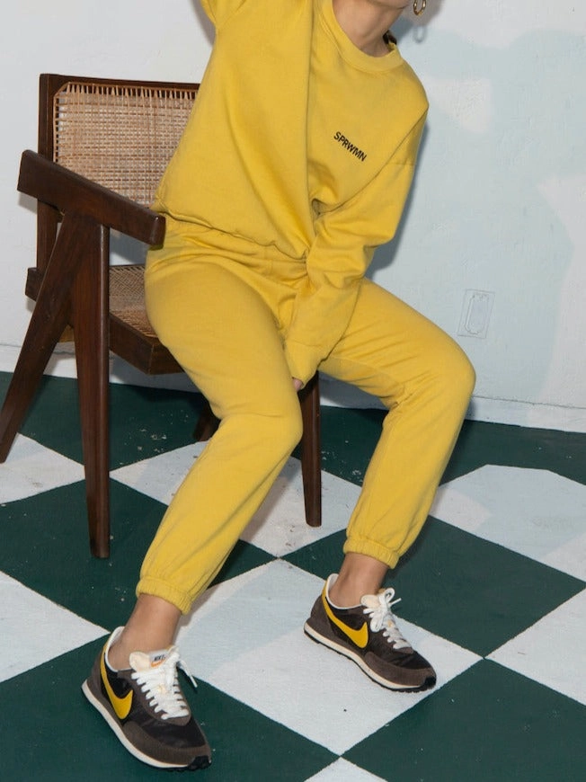 stain resistant coating Limoncello Cotton Big Logo Sweatpants