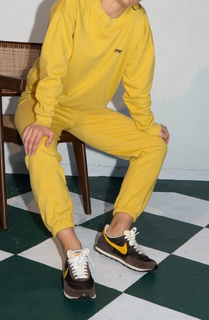 FlexibleMobility Limoncello Cotton Big Logo Sweatpants