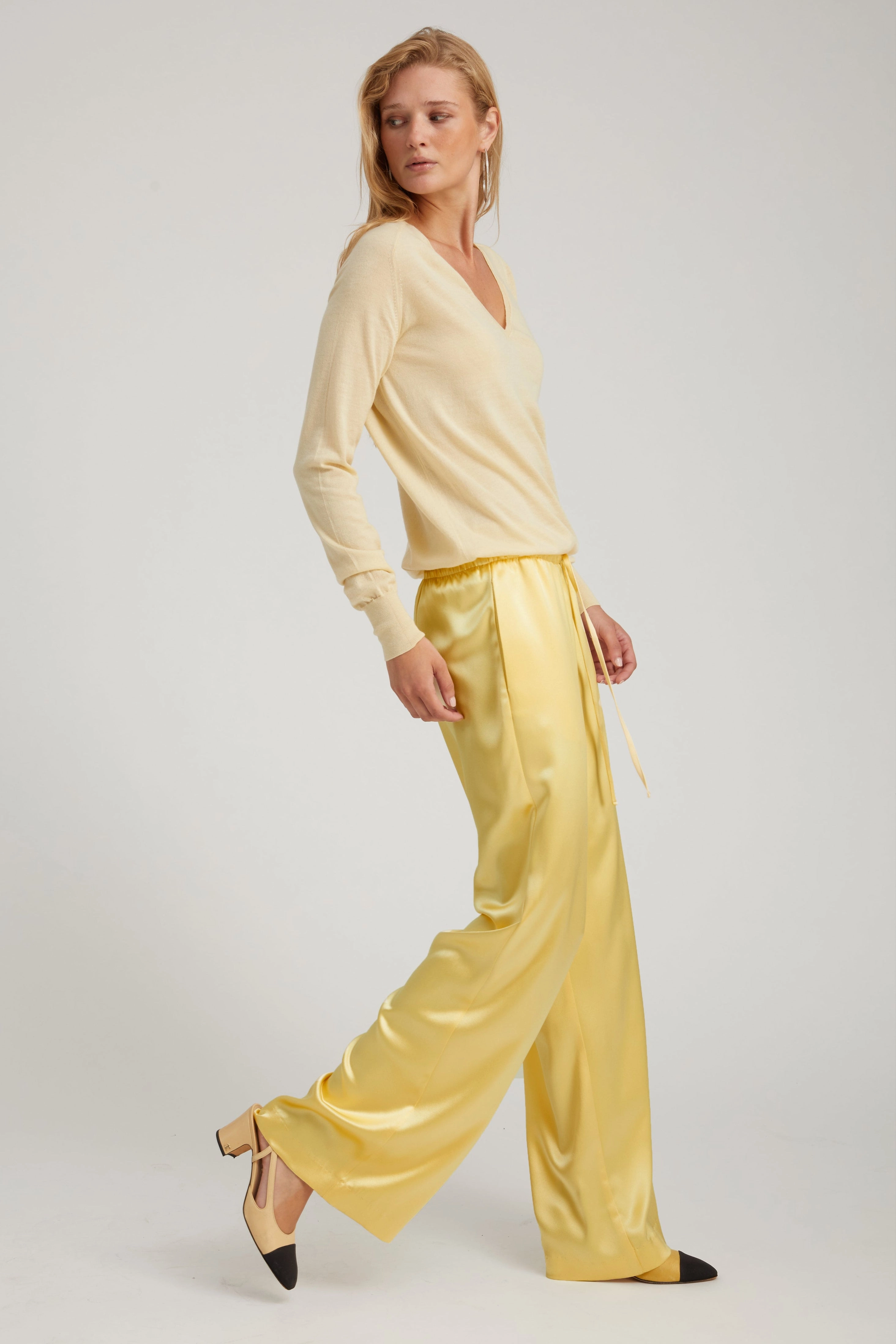 Breathable Weave Fabric Limoncello Silk Kauai Pants