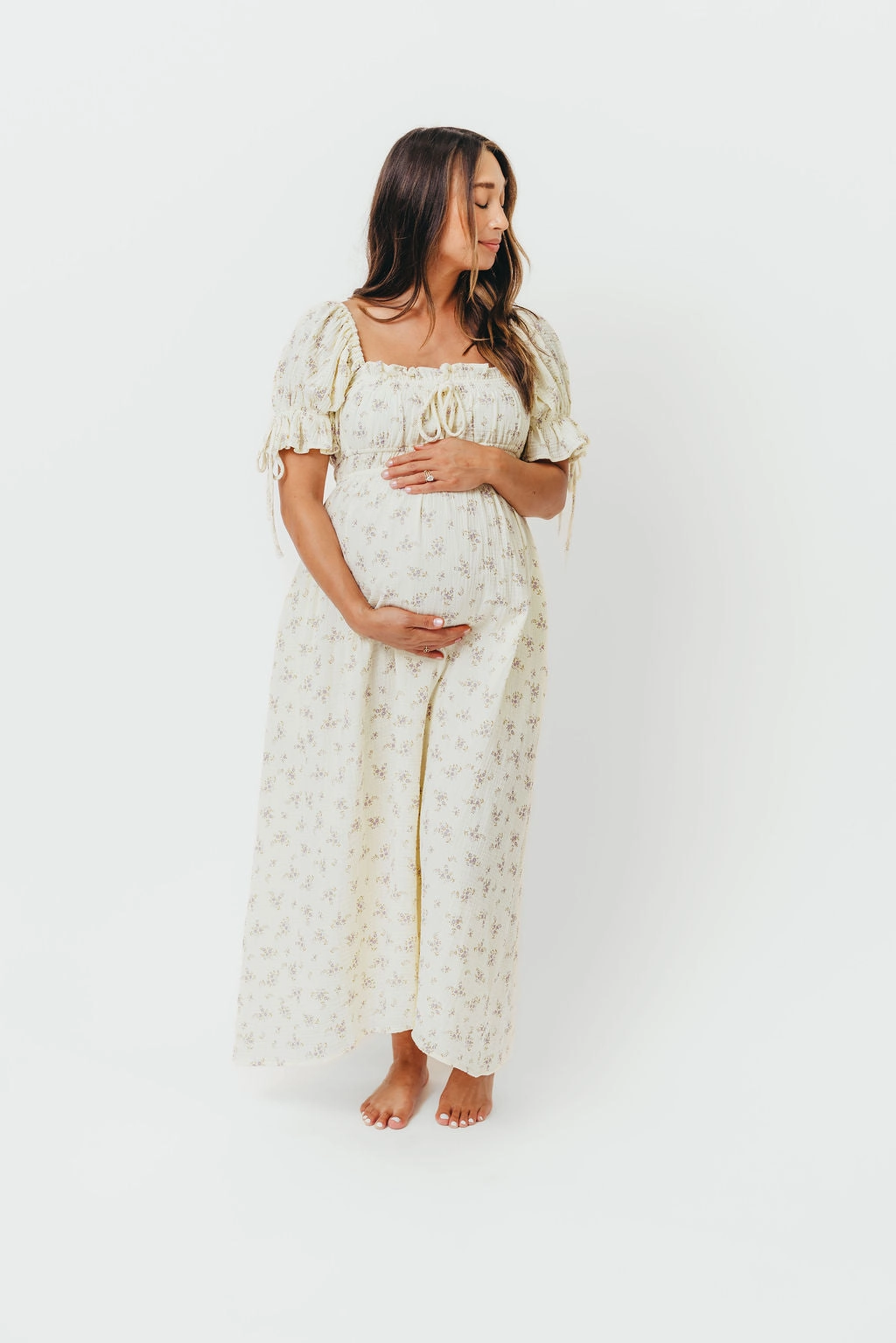 Flowing Layers Savanna Steppe 100% Cotton Dress in Lilac - Bump Friendly & Inclusive Sizing (S-3XL)