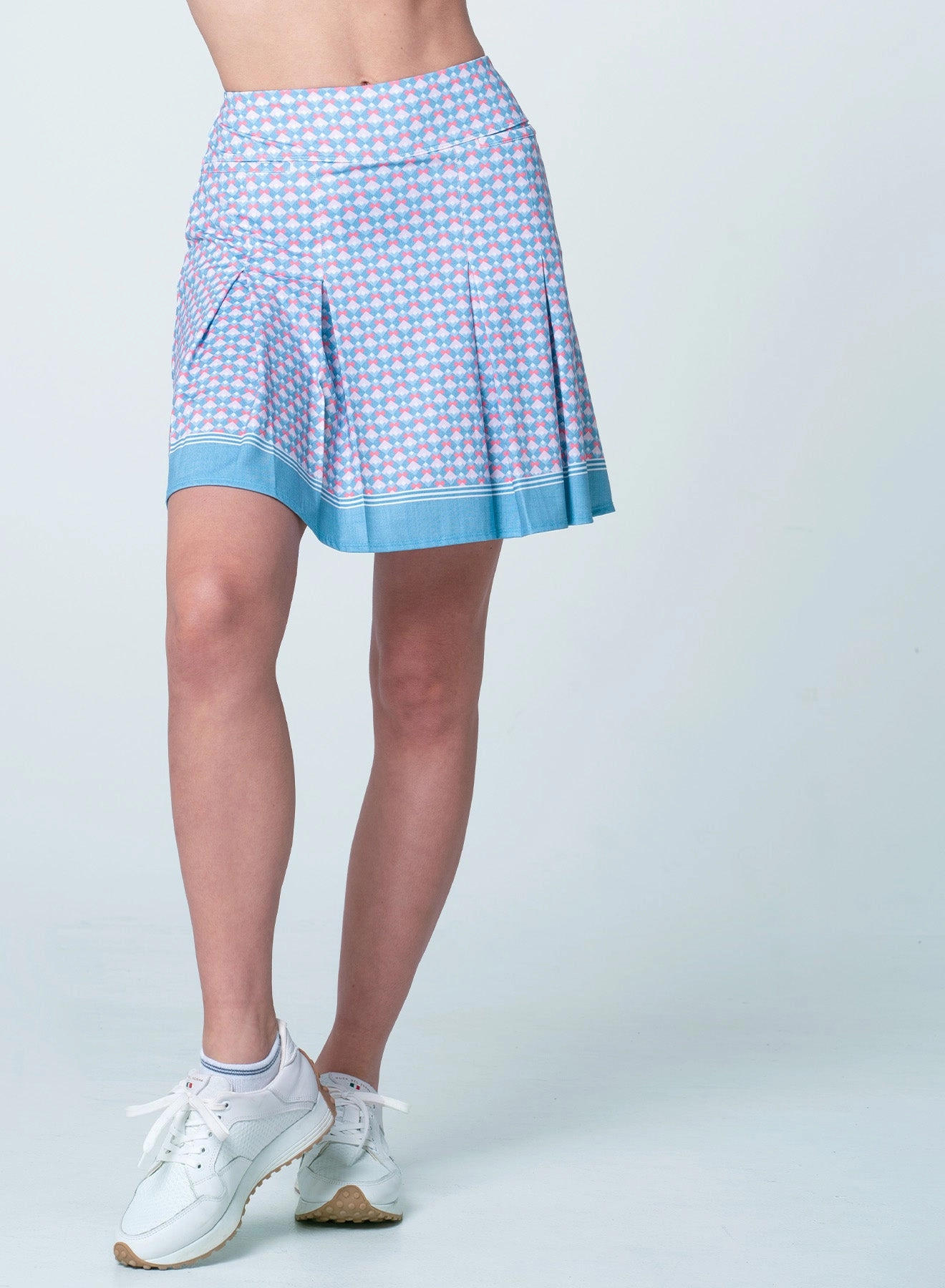Weather Flex Lined interior Linen Glam Pleat Skort