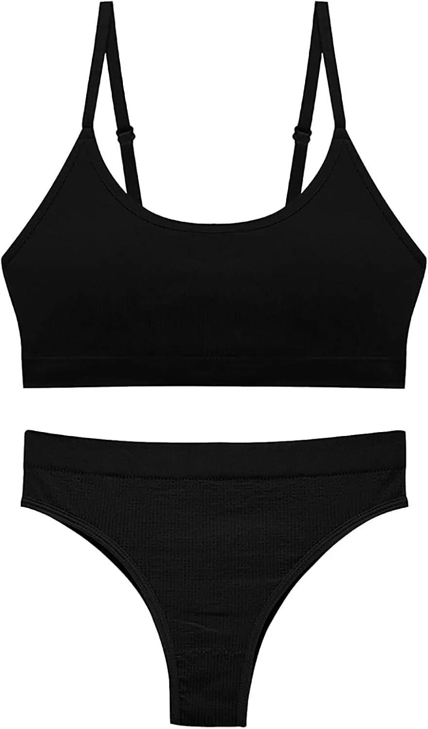 Lingerie Set Women's Sexy Lingerie Solid Bralette and Set Sexy Bra and Panty Sets Sexy Babydoll Underwear