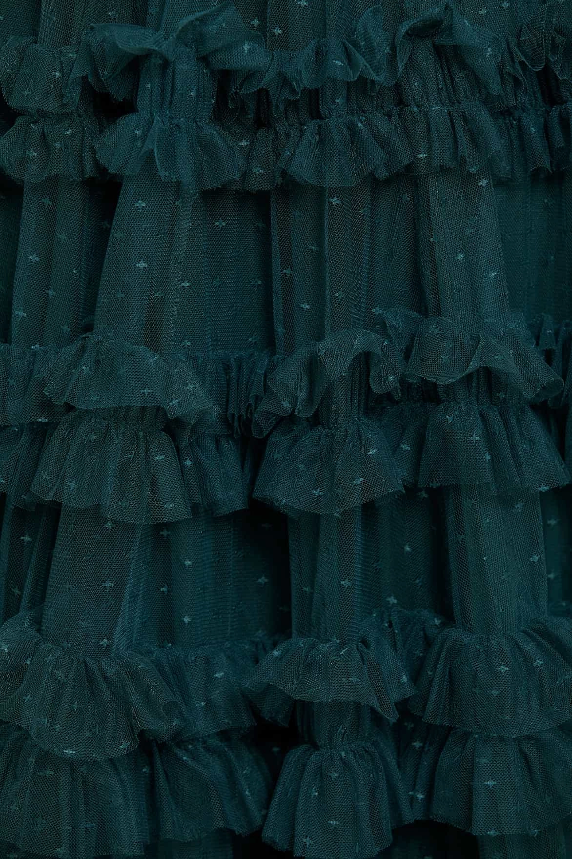 Pure Piece Lisette Ruffle Off Shoulder Gown