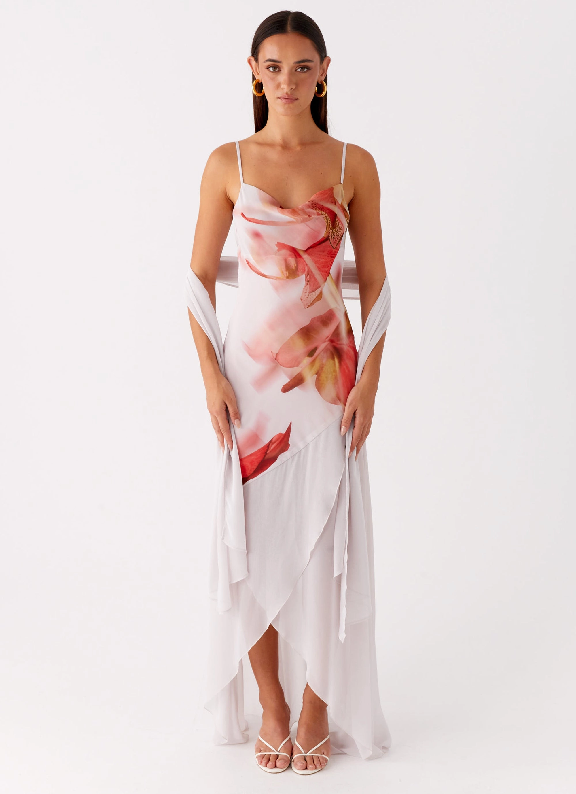 Loire Maxi Dress - Peach Rose Day Ready Look
