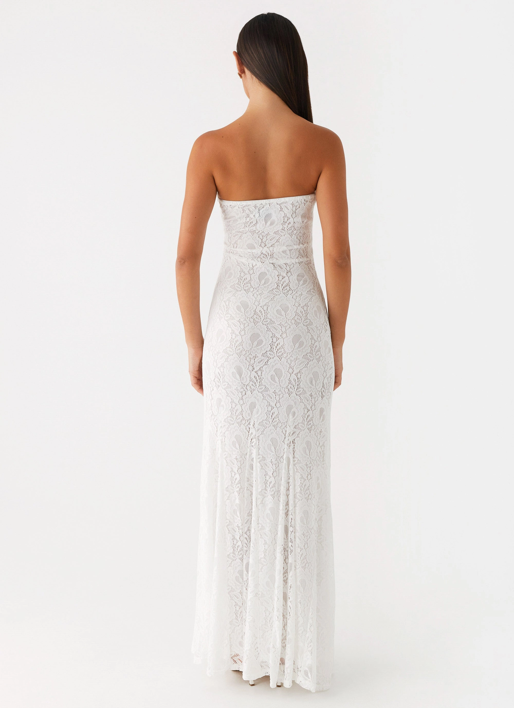 Sophisticated Look Lolita Lace Maxi Dress - Ivory